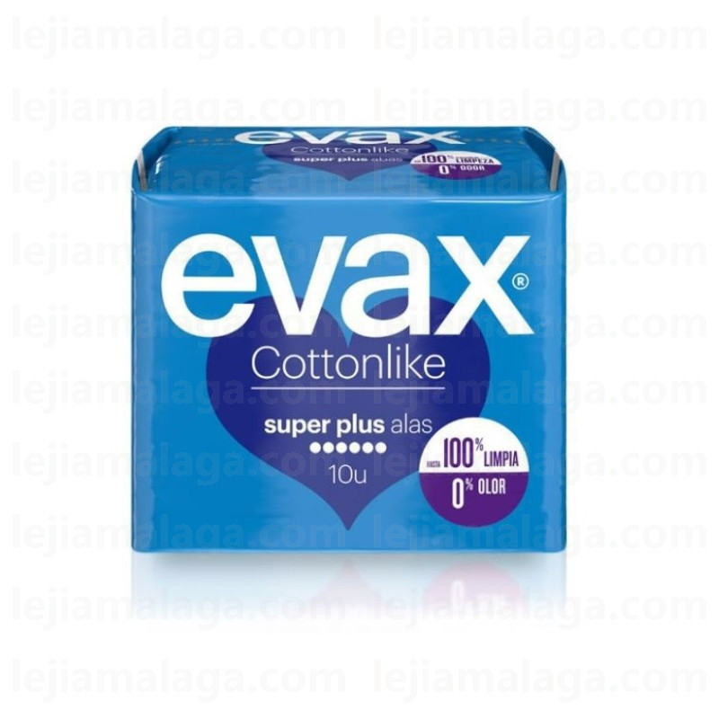 8410108659062COMPRESAS EVAX COTTONLIKE SUPER PLUS6 10U CON ALAS