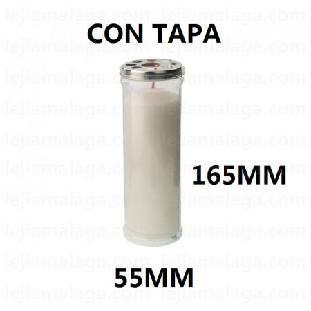 8428451010898VELON VOTIVO V-5L BLANCO CON TAPA 165X55 MM