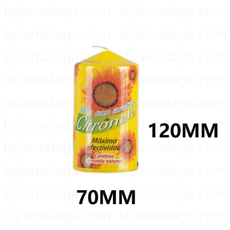 8428451030506BLOQUE VELA CON AROMA PERFUMADO CITRONELA 120X70 MM