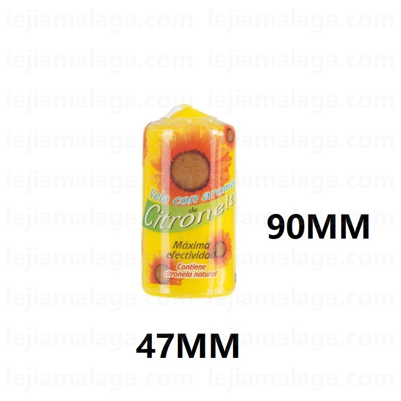 8428451030513BLOQUE VELA CON AROMA PERFUMADO CITRONELA 90X47 MM