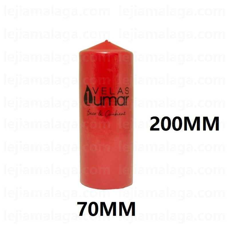 8428451031268VELA BLOQUE PRENSA ROJO 200X70 MM