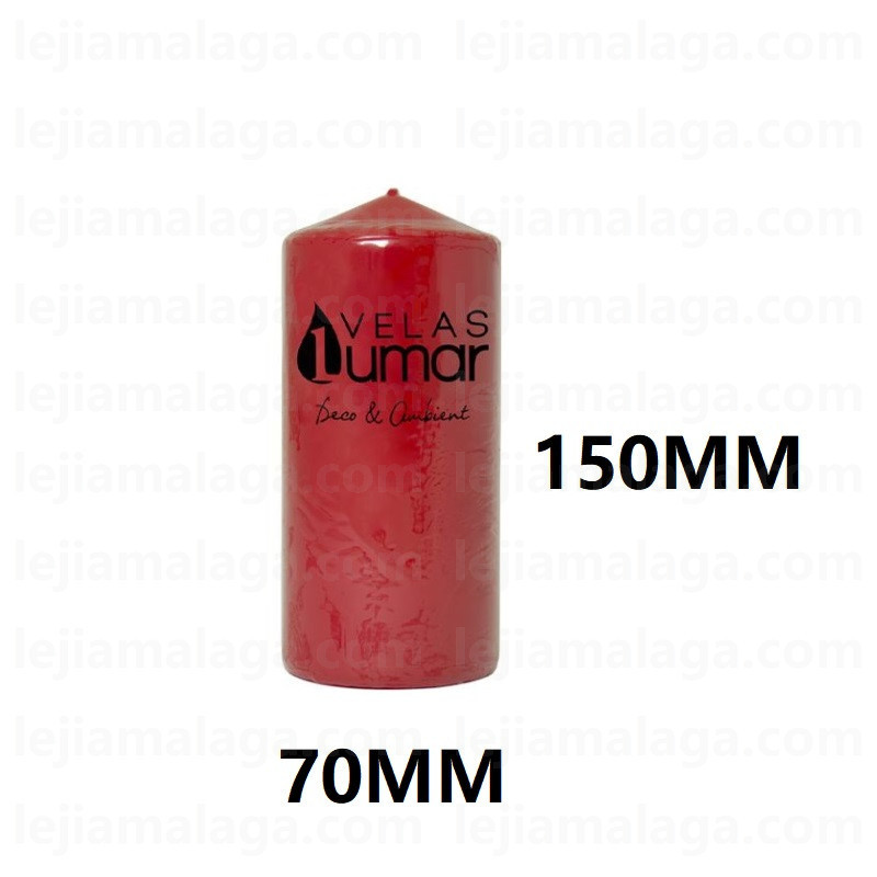 8428451031299VELA BLOQUE PRENSA ROJO 150X70 MM