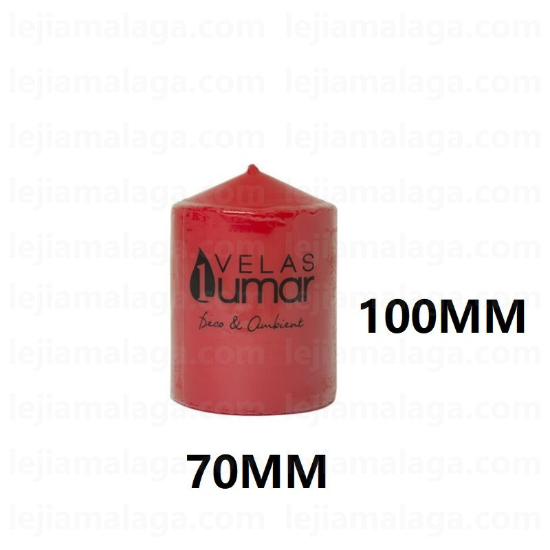8428451031312VELA BLOQUE PRENSA ROJO 100X70 MM