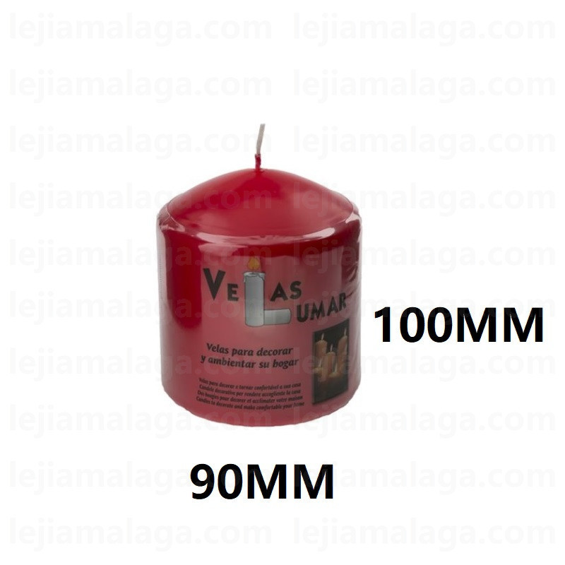8428451031503VELA BLOQUE PRENSA ROJO 100X90 MM
