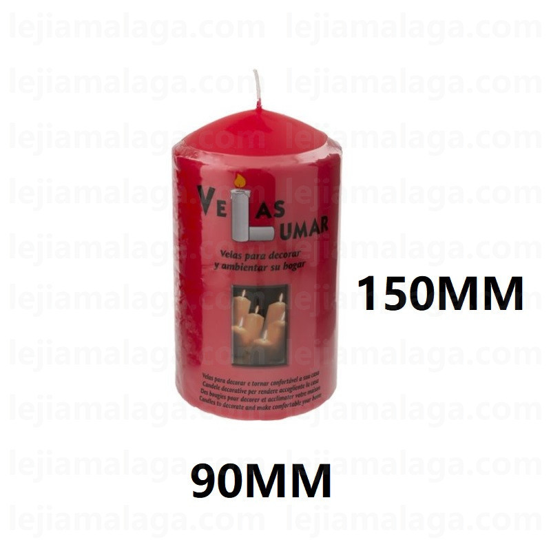 8428451031510VELA BLOQUE PRENSA ROJO 150X90 MM