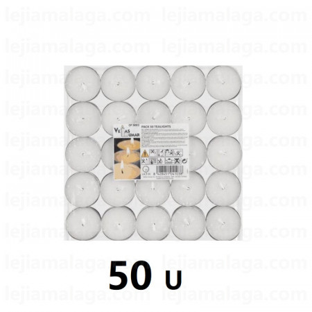 8428451041038VELAS PACK 50 TEALIGHTS VELAS LUMAR