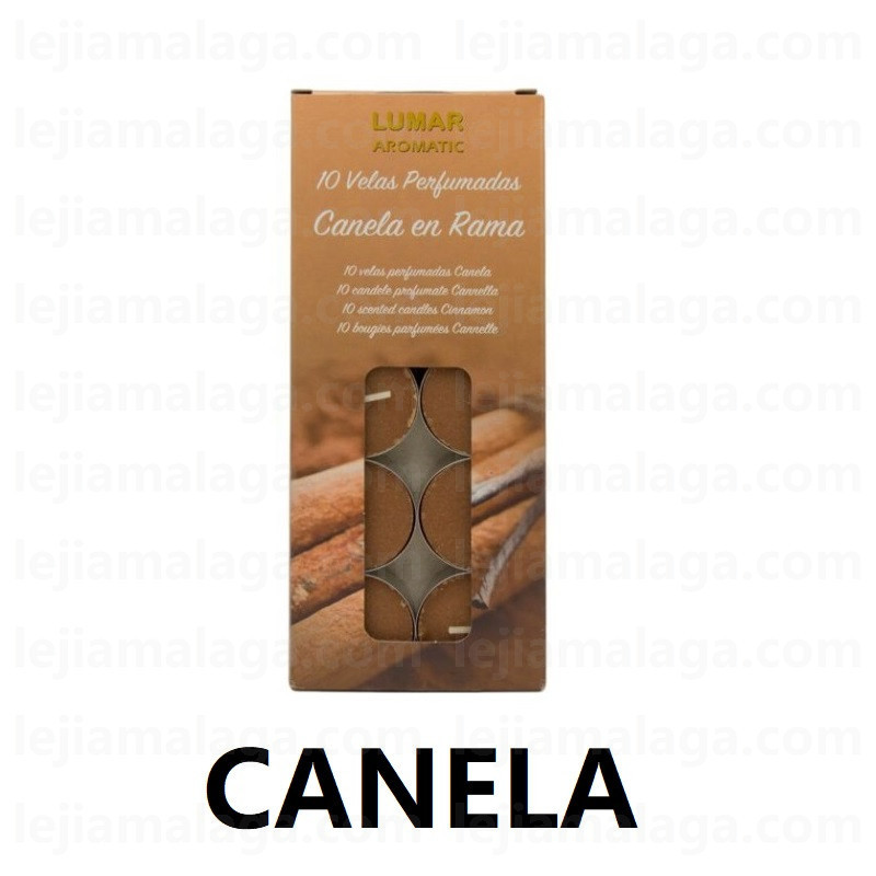 8428451042226VELAS PACK 10 TEALIGHTS CANELA VELAS LUMAR