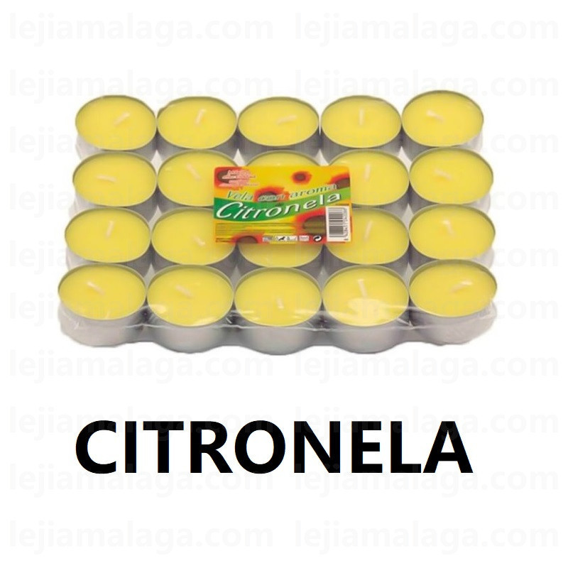 8428451042066VELAS PACK 20 TEALIGHTS CITRONELA VELAS LUMAR