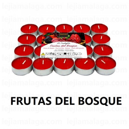 8428451042073VELAS PACK 20 TEALIGHTS FRUTAS DEL BOSQUE VELAS LUMAR