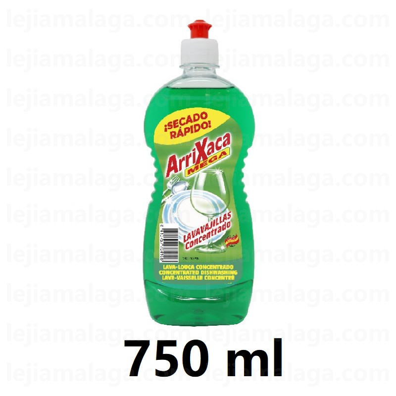 8410757704106LAVAVAJILLAS ARRIXACA MEGA CONCENTRADO VERDE 750 ML