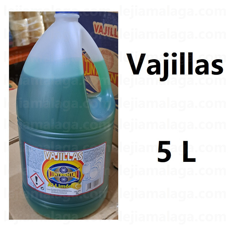 8413764000278LAVAVAJILLAS CONTINETAL AL LIMON 5 L