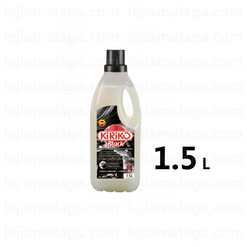 8411878701081DETERGENTE LIQUIDO 1.5 LITROS KIRIKO ROPA NEGRA