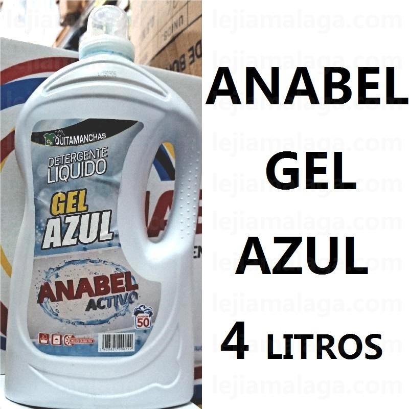 8426821000722DETERGENTE LIQUIDO ANABEL GEL AZUL 4 LITROS