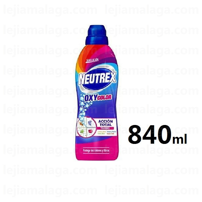 8410436399692DETERGENTE NEUTREX OXYCOLOR ACCION TOTAL TURBO 840ML