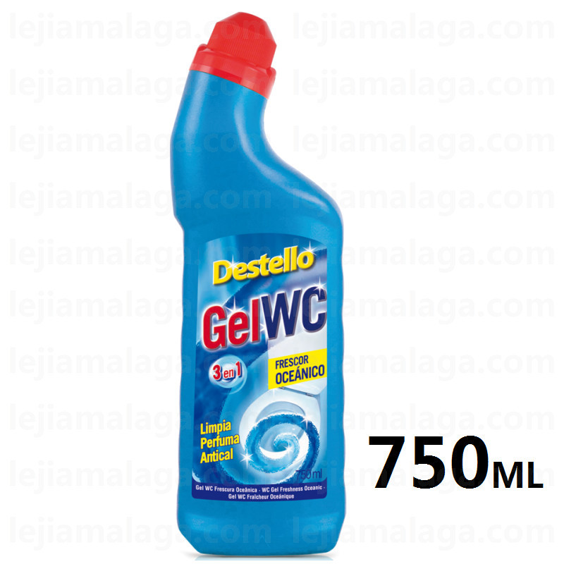 Limpiador Destello GEL WC OCEANICO 3EN1 750 ml
