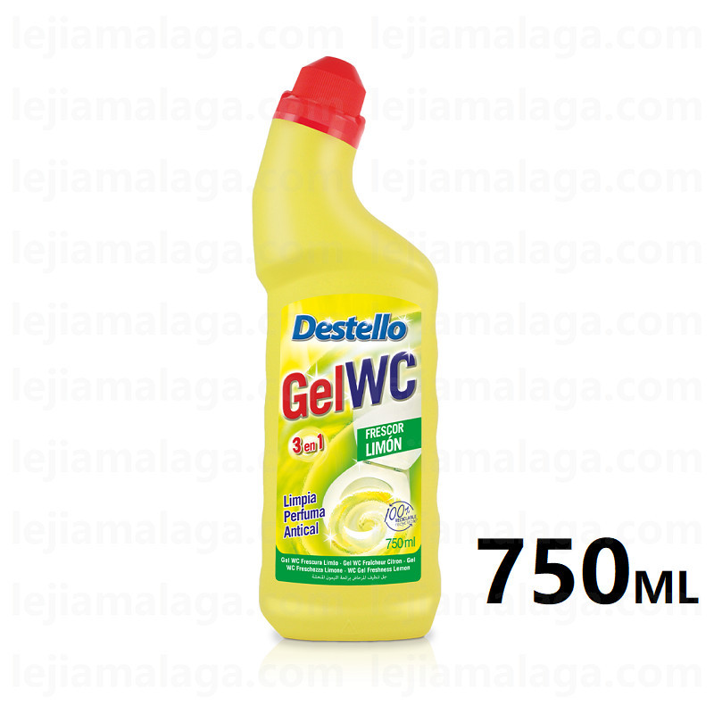 LIMPIADOR DESTELLO GEL WC 3EN1 LIMON 750 ML