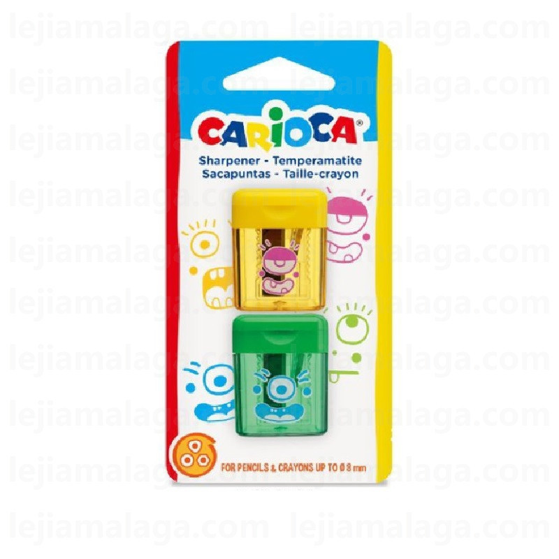 SACAPUNTAS CARIOCA 1 AGUJERO 2 PCS