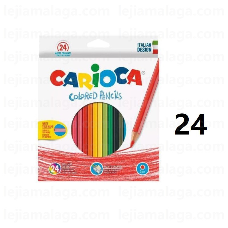 LAPICES CARIOCA COLORES BASIC 24 COLOR
