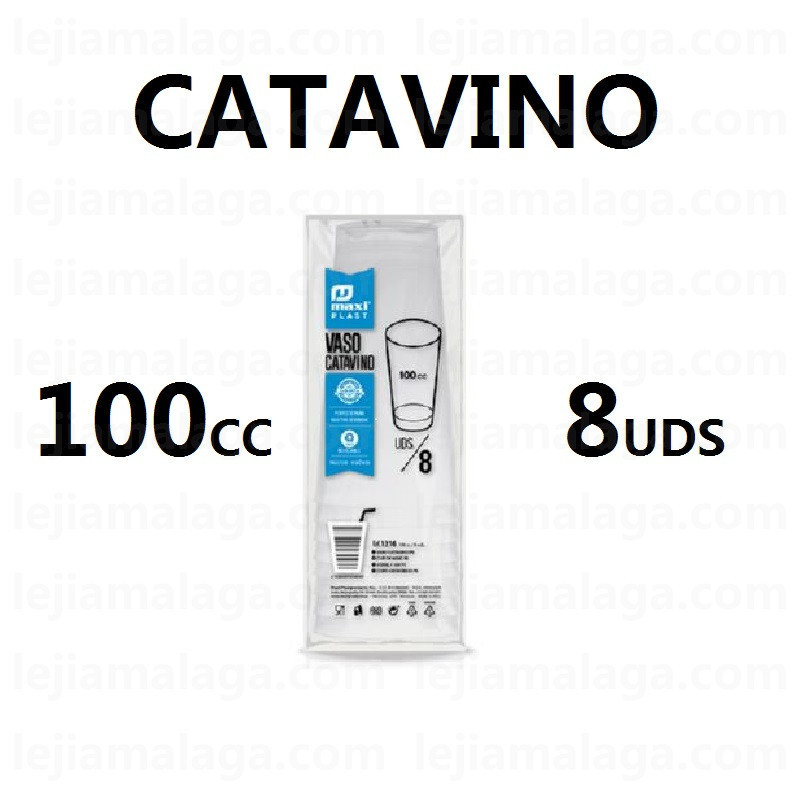 8435507224161VASO PLASTICO CATAVINO 100 CC 8 UDS