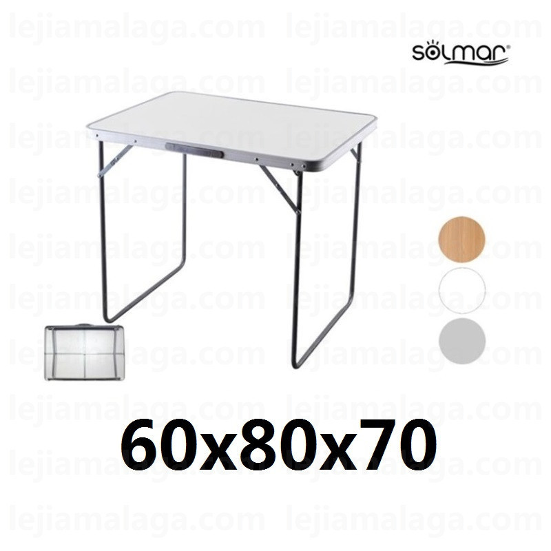 MESA PLEGABLE ACERO 60x80x70CM
