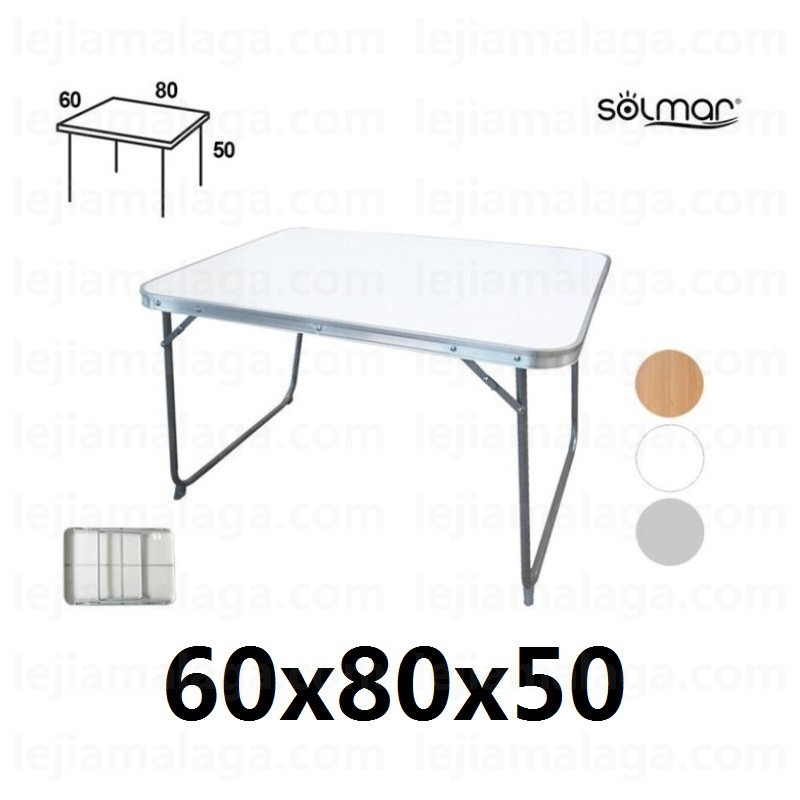 MESA PLEGABLE ACERO 60x80x50CM
