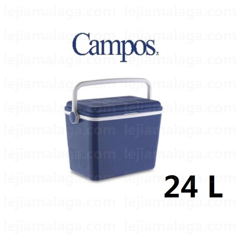 NEVERA PLASTICO RIGIDA AZUL 24L CAMPOS