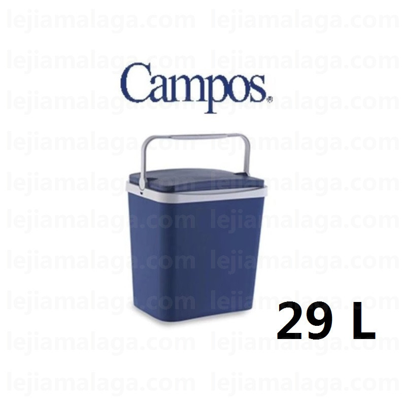NEVERA PLASTICO RIGIDA AZUL 29L CAMPOS