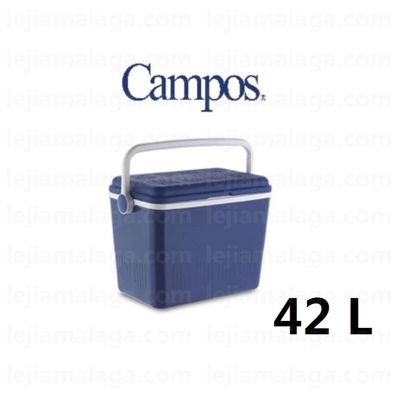 NEVERA PLASTICO RIGIDA AZUL 42L CAMPOS