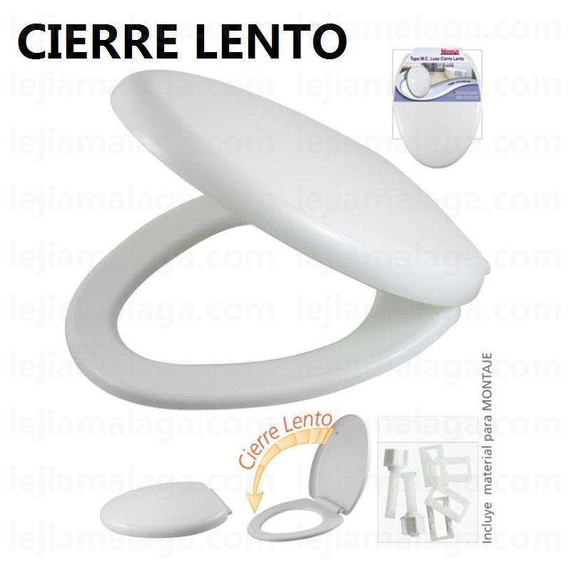 TAPA WC LUXE CIERRE LENTO HIDALGO BLANCA