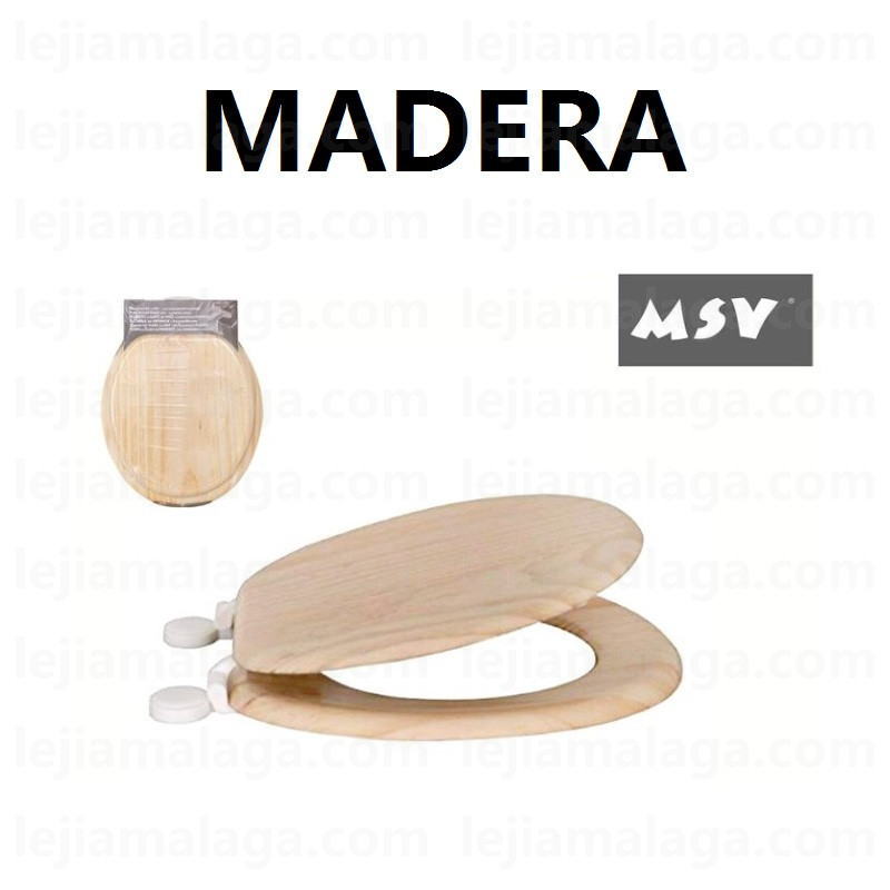 TAPA WC ASIENTO DE BANO MSV MADERA