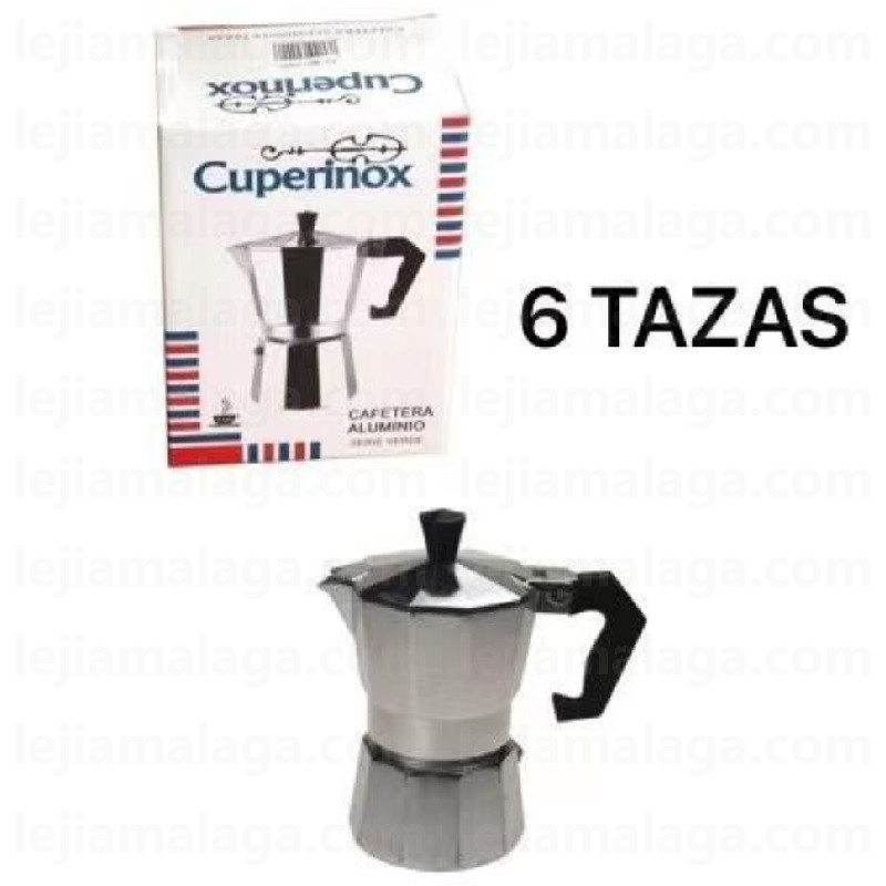 CAFETERA ALUMINIO CUPERINOX 6 TAZAS