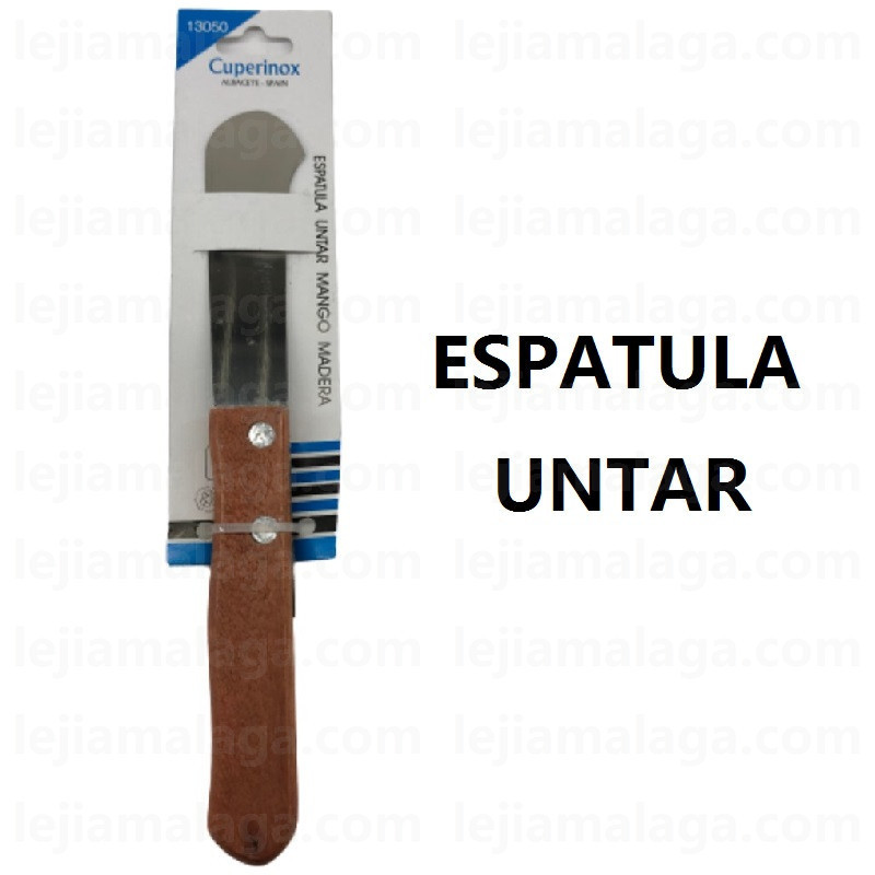 CUCHILLO CUPERINOX ESPATULA UNTAR MANTEQUILLA MANGO MADERA