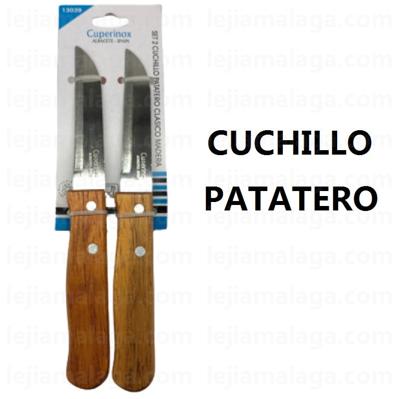 CUCHILLO CUPERINOX SET 2 PATATERO MANGO MADERA