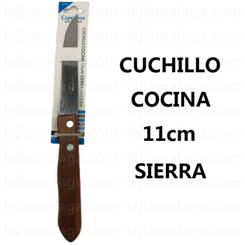 CUCHILLO CUPERINOX COCINA 11CM MANGO MADERA SIERRA