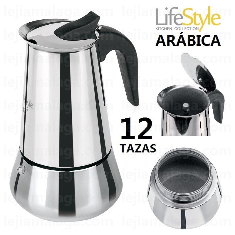 CAFETERA LIFESTYLE ARABICA INOXIDABLE 12 TAZAS