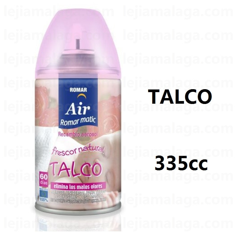 AMBIENTADOR RECAMBIO ROMAR AIR TALCO 335CC