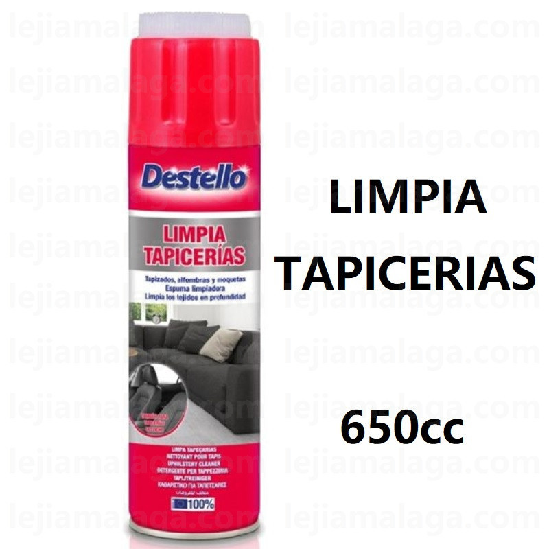 LIMPIADOR LIMPIA TAPICERIAS Y ALFOMBRAS 650CC DESTELLO CON CEPILLO