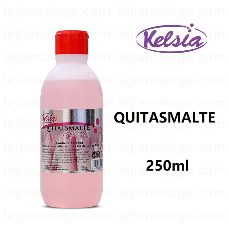 QUITAESMALTE CON ACETONA KELSIA 250 ML