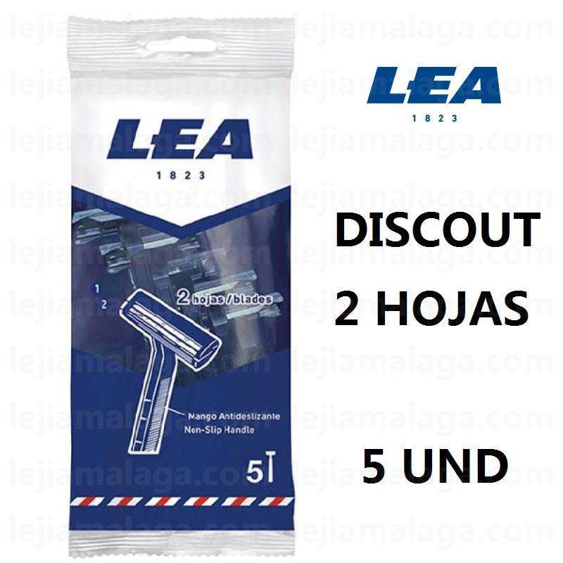 CUCHILLAS DE AFEITAR LEA DISCOUT 2 HOJAS 5 UND