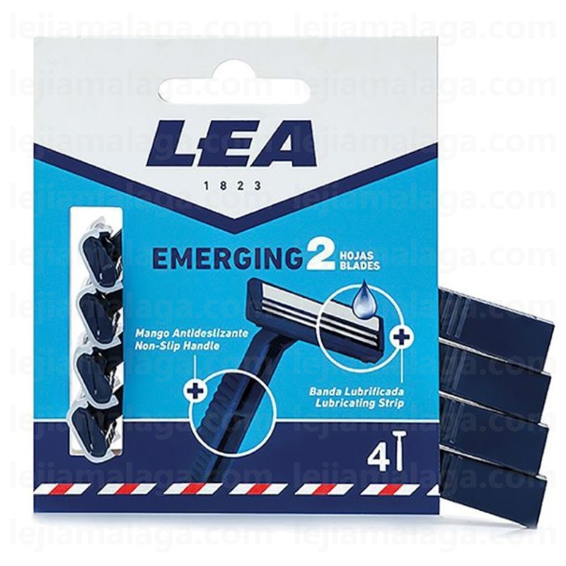 CUCHILLAS DE AFEITAR LEA EMERGING 2 HOJAS 4 UDS