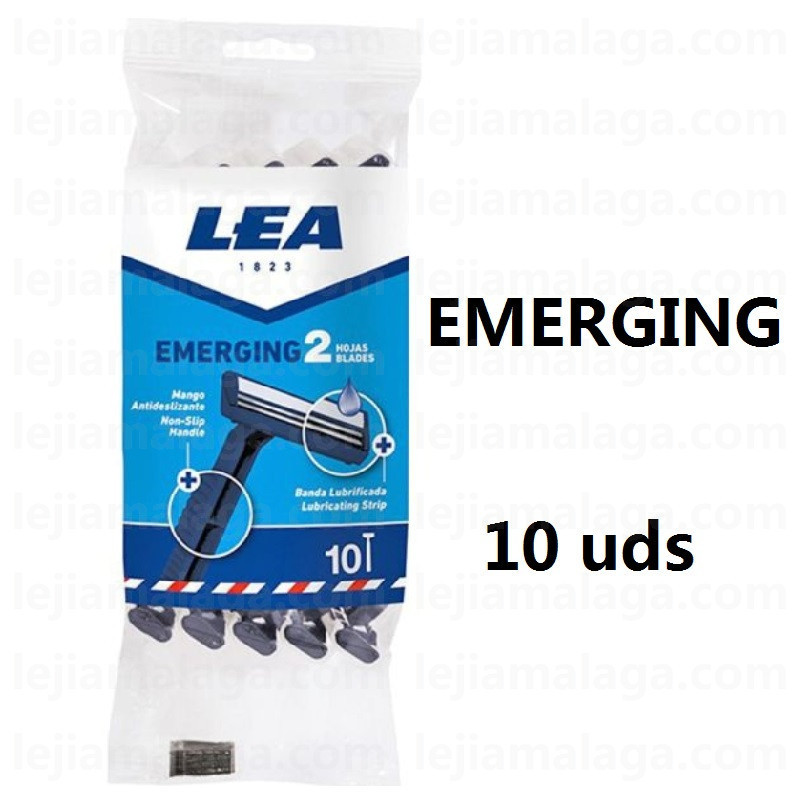 CUCHILLAS DE AFEITAR LEA EMERGING 2 HOJAS 10 UDS