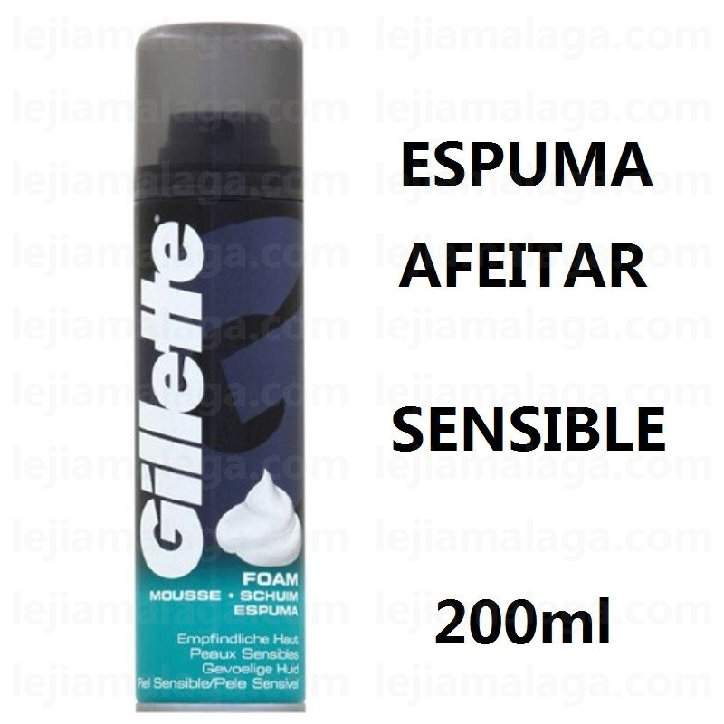 ESPUMA AFEITAR GILLETTE SENSIBLE 200 ML AZUL