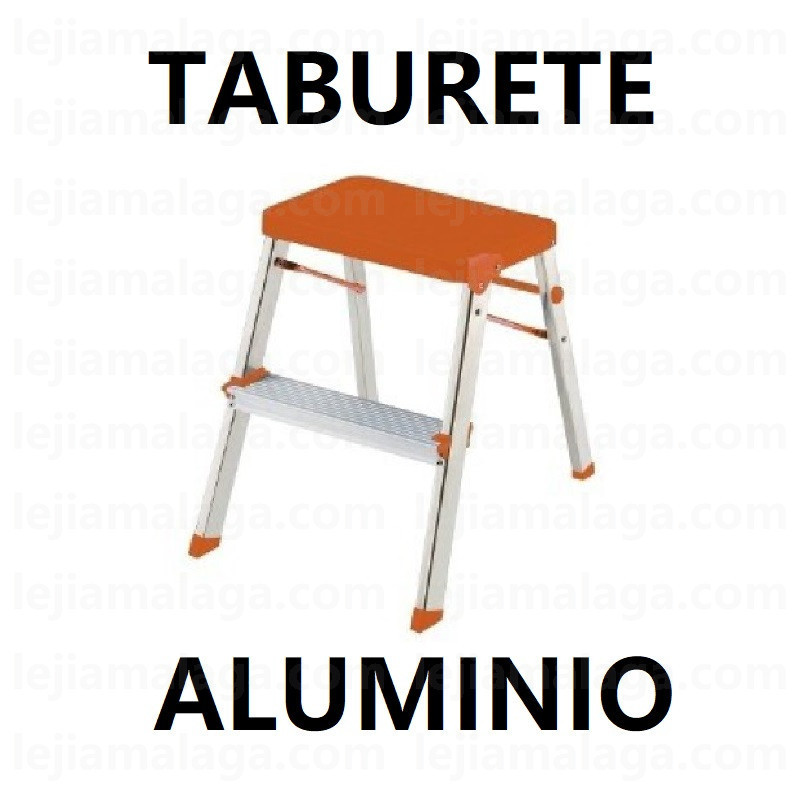 ESCALERA TABURETE ALUMINIO 2 PELDANOS NOBERPLAST