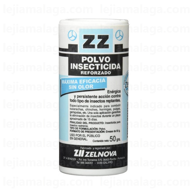 ZZ POLVO INSECTICIDA REFORZADO 50 GRS