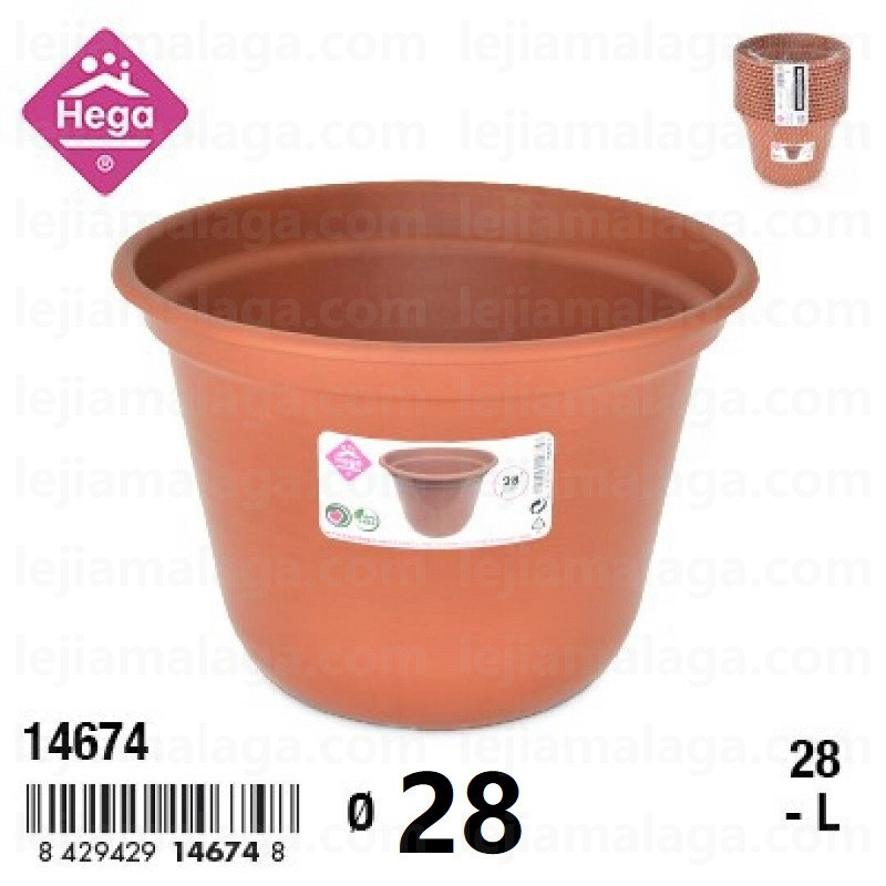 MACETA CAMELIA REDONDA 28 CM