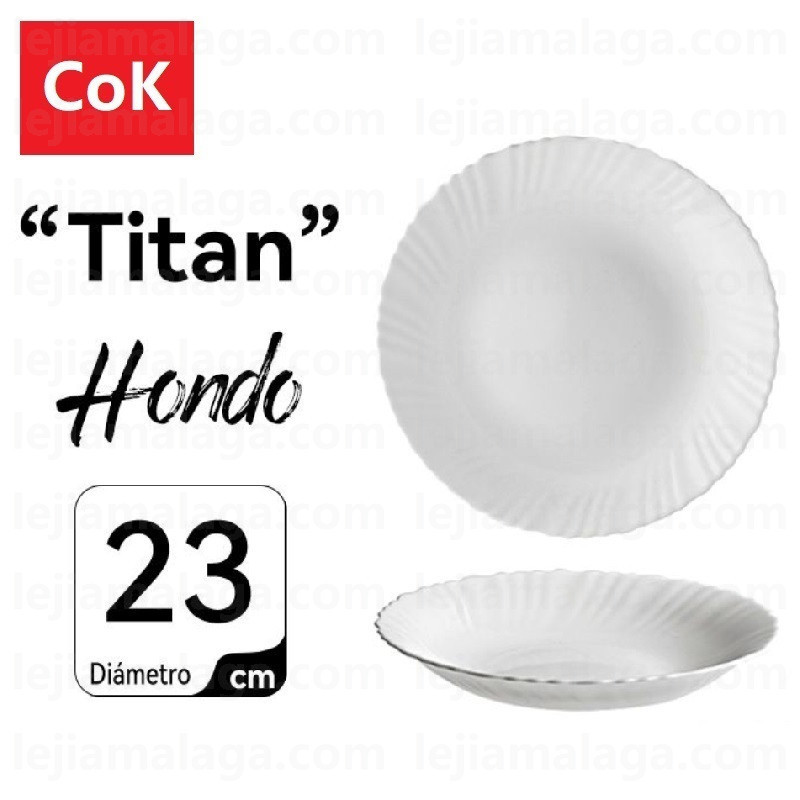 PLATO COK TITAN HONDO 23 CM