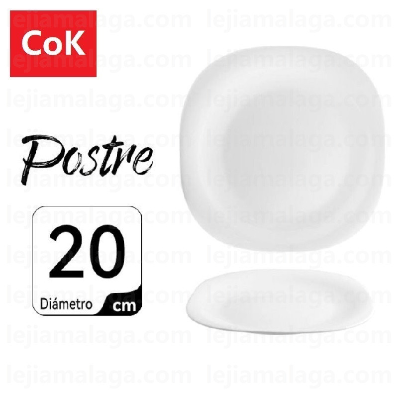 PLATO COK POSTRE CUADRADO BOREAL 20X20 CM