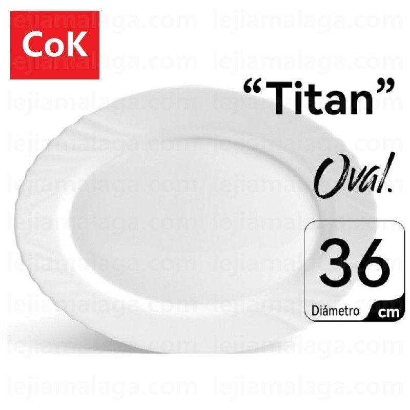 PLATO COK TITAN OVAL 36 CM