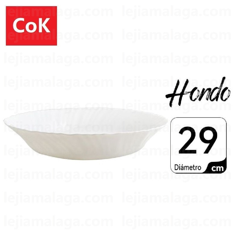 PLATO COK FUENTE REDONDO HONDO 29 CM