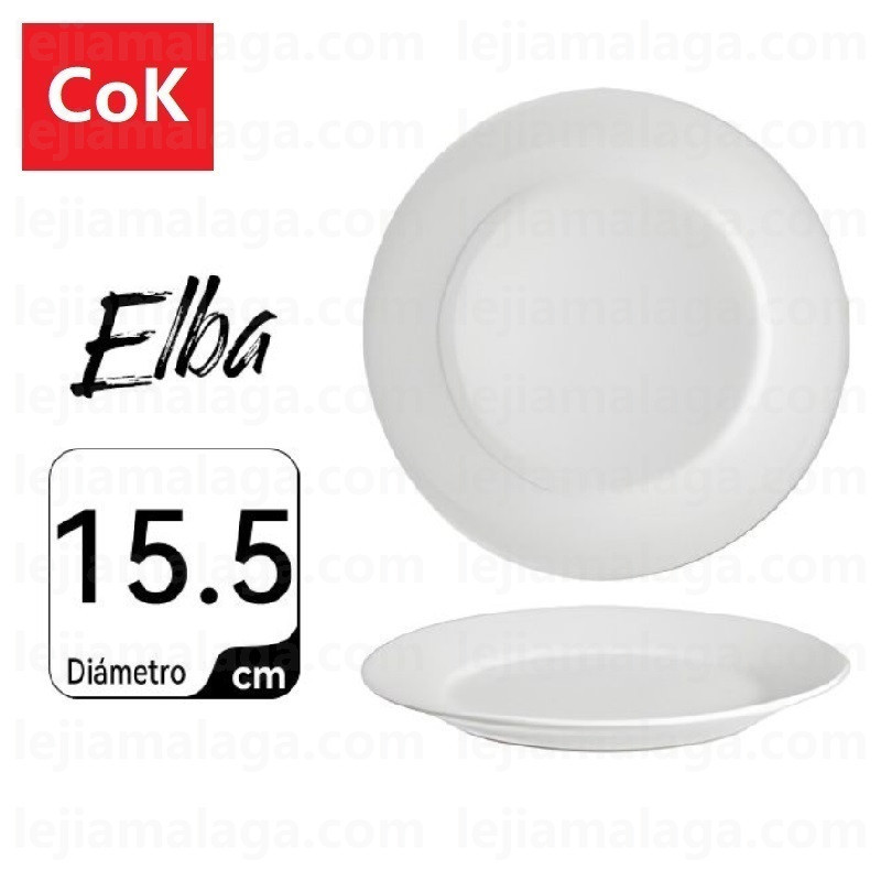 PLATO COK LLANO ELBA 15.5 CM
